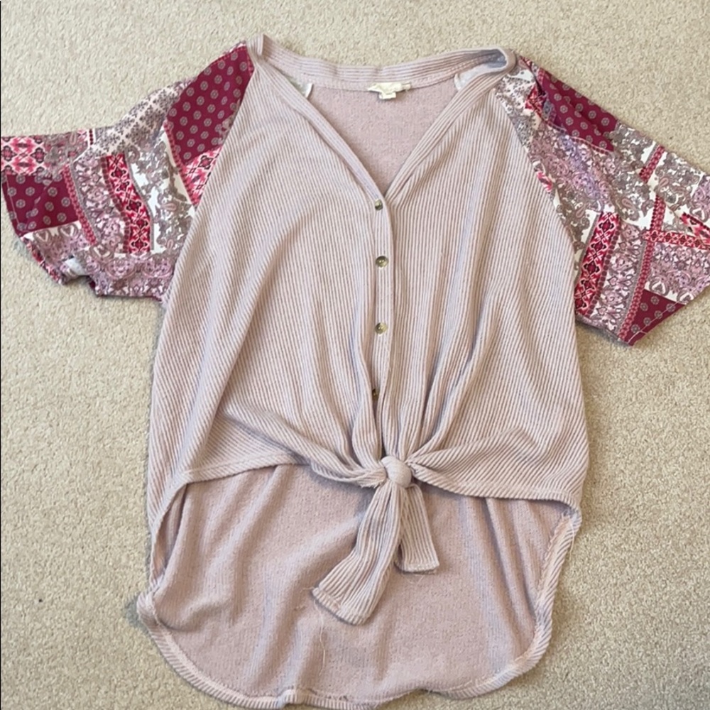 short sleeved blouse